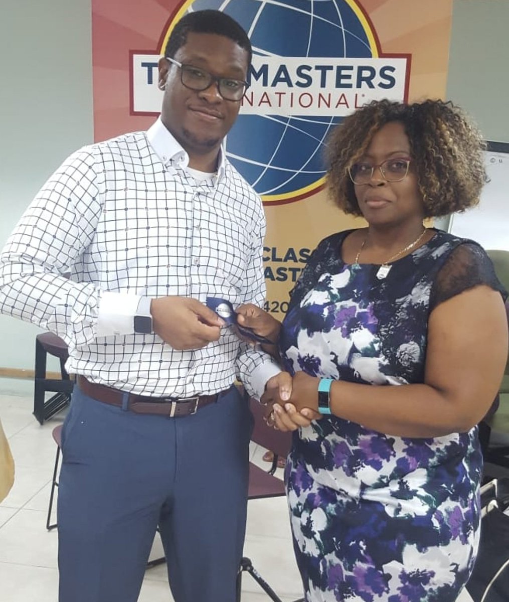 FirstClassTM's tweet photo. Join us as we congratulate TM Carol Roberts on completing  her Advance Communicator Bronze manual .Well done Carol!
#publicspeaking
#leadership 
#MorningMotivation 
#motivated 
#FirstClassToastmastersClub 
#Toastmasters 
#ToastmastersInBarbados https://t.co/GSaGIhBAY5