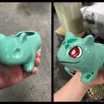 この緑色で猫の鉢･･･、いや、むしろフシギダネに見えるから塗ってみたw