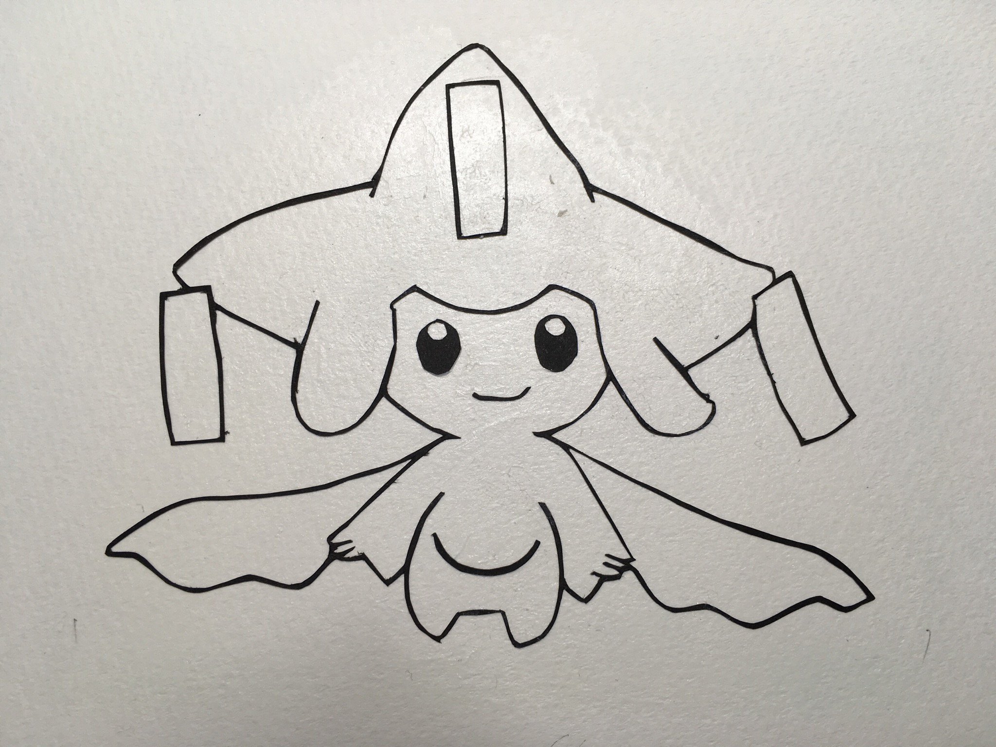 Hiro Twitter પર 簡単なポケモンにしたのに難しい ジラーチ 切り絵 T Co Iivqsusxtc Twitter