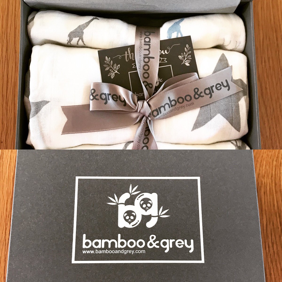 loopsilott's tweet photo. Amazing present arrived today! Beautiful packaging SO soft and the fastest delivery ever! Thank you @bambooandgrey https://t.co/cgYAt0ZKfJ