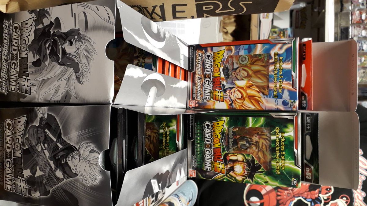 Dragon Ball Super new deck in. Get the 'Cross Worlds Boosters &amp; Deck that will be in next week. Already SOLD OUT from suppliers!! #dragonballz #tcg