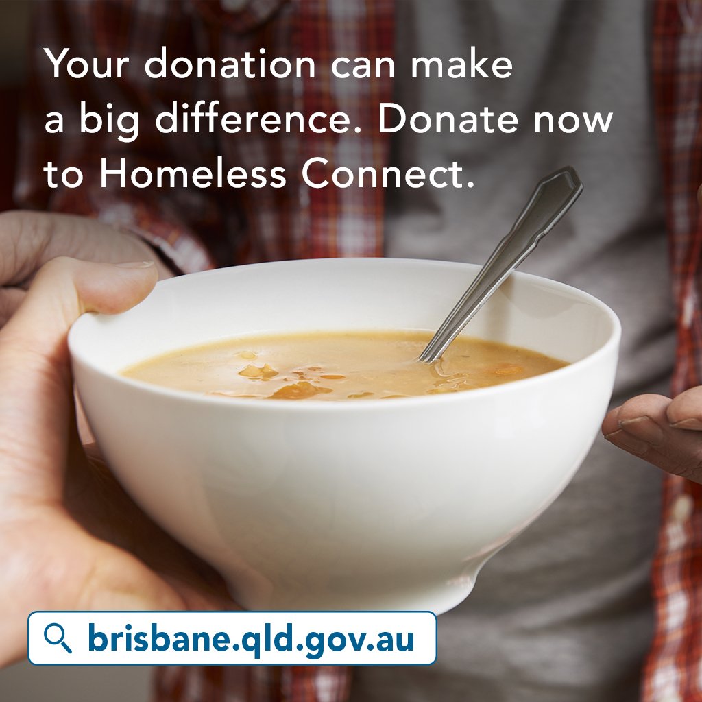 You can help someone in need through #HomelessConnect! Stop by a ward office with non-perishable food or a local library to donate toiletries by 15 June. #TeamBNE bne.cc/2LyyAxs