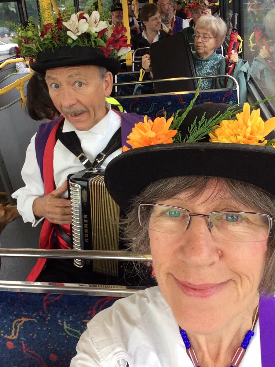 Extra practice time on the bus! #Southwell Folk Fest