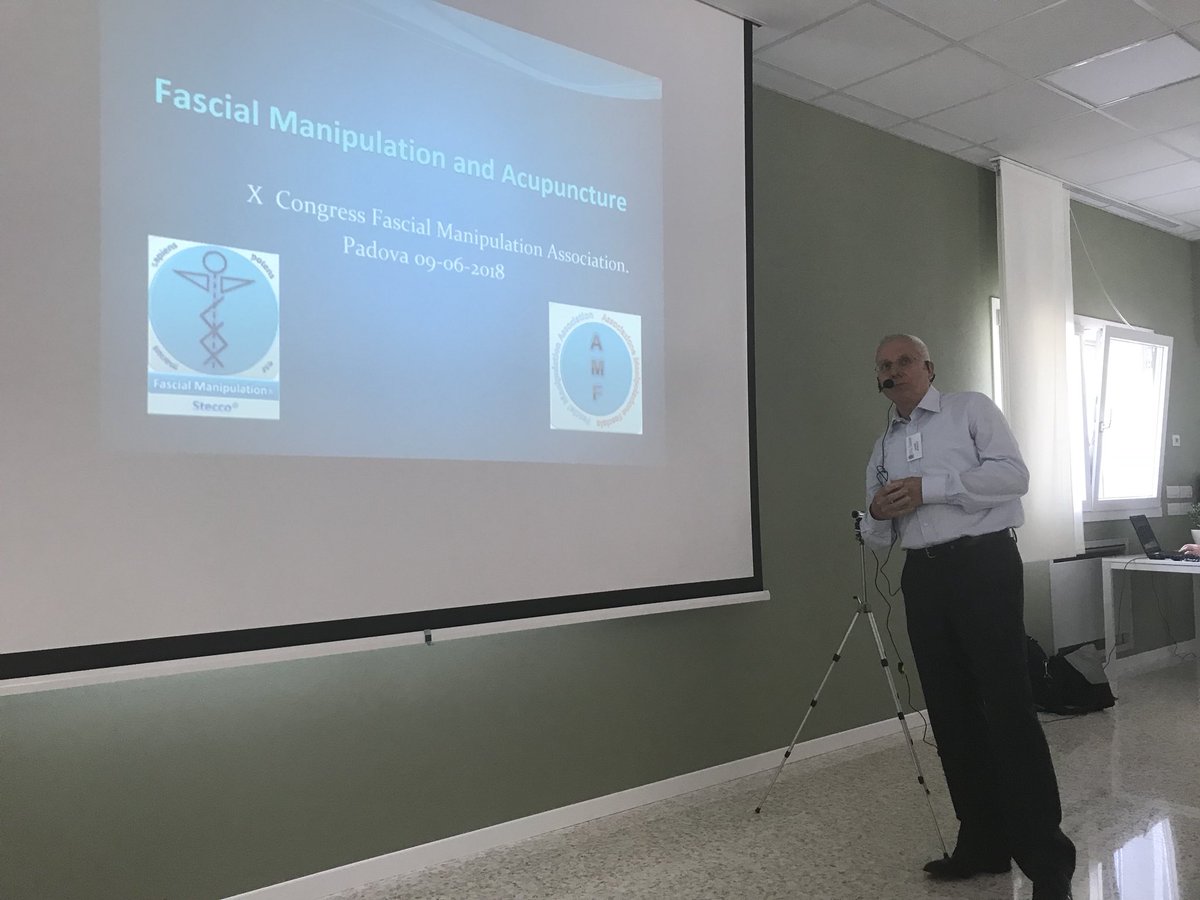 FasciaStecco's tweet photo. Luigi Stecco: #fascialmanipulation and acupuncture #FMC18 https://t.co/H7pHyko1M5