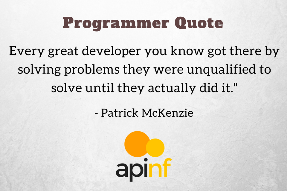 APInf_io's tweet image. Are you looking forward to become a great developer? #ProgrammerQuote #ProgrammingQuote