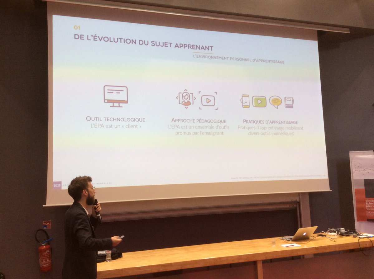 CathJeanneau's tweet photo. What are PLEs? How to define them? What are the various factors in their conceptualisation Plenary by @NicolasRoland #EPAL2018 https://t.co/Oj2E61IFRA