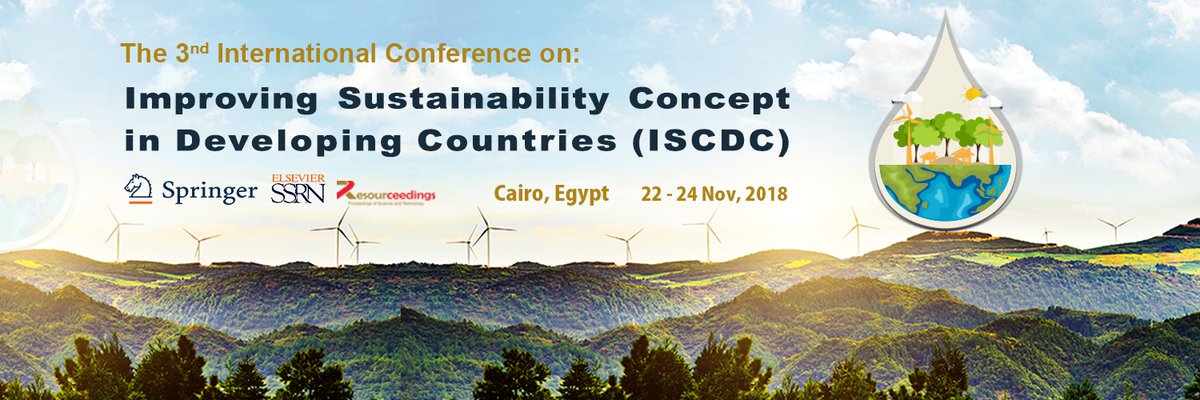 ISCDC2018's tweet photo. •Here's an international #conference in Egypt if you are interested in, #Renewableenergy, #Architecture, Developing Communities and Improving Sustainability, this conference will be great for you.
for more information: https://t.co/66XCHn0729 https://t.co/JmBSBs5wWE