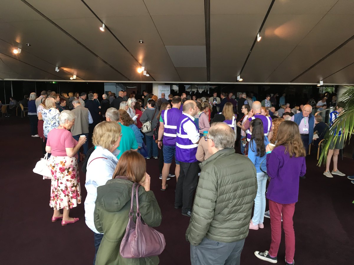 LeedsAnglican's tweet photo. Thronging ready for 10am start at Anglican Diocese of Leeds Lay Conference #TogetherinFaith2918 #Harrogate https://t.co/eTeR4c0DFp