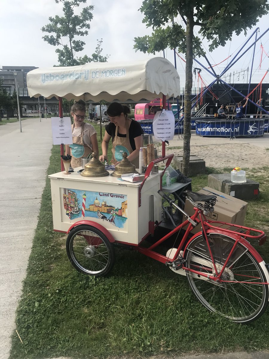 En natuurlijk een lekker ijsje! ☀️