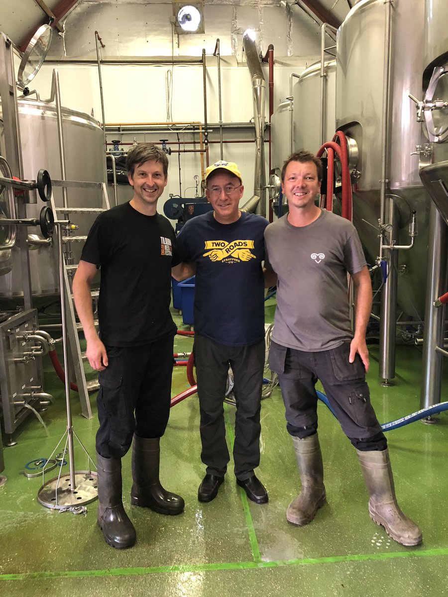 Brewing 1st of two collabs with Burning Sky in village of Firle, East Sussex. “New England-ish” IPA