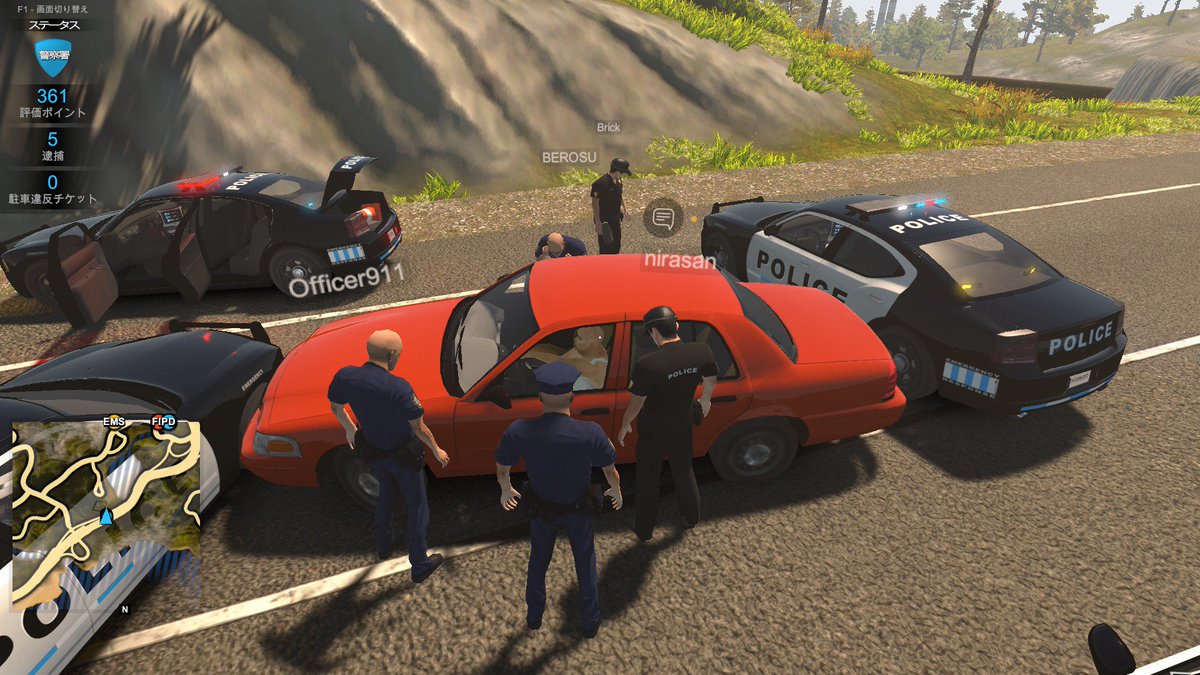 YEStakoparty's tweet image. いつものLSPDFRの兄貴達とLE勢の兄貴達と一緒にFlashing Lightsやりましたゾ～　早期アクセスでやれること少ないけど役割分担してロールプレイしたら結構面白かった　#FlashingLightsgame