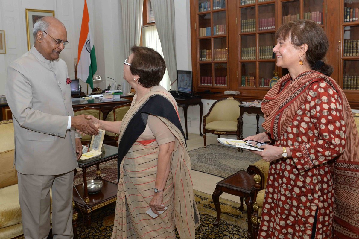 President of India (@rashtrapatibhvn) on Twitter photo Smt Zena Soli Sorabjee, Vice Chairman & Trustee and Ms Nazneen Rowhani, Secretary General of National Spiritual Assembly of the Bahais of India, called on #PresidentKovind at Rashtrapati Bhavan Smt Zena Soli Sorabjee, Vice Chairman & Trustee and Ms Nazneen Rowhani, Secretary General of National Spiritual Assembly of the Bahais of India, called on #PresidentKovind at Rashtrapati Bhavan