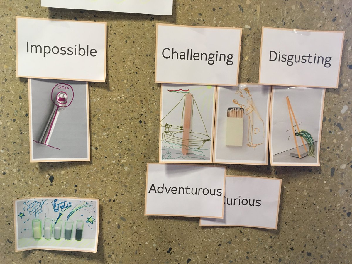 LeonelAlegr's tweet photo. Who said it wasn’t possible to be creative at 9 am? We just need the right tools :) Transforming objects in #room13 #ecsite https://t.co/A7oYwn8Bft