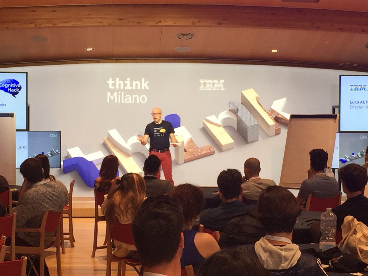 DesogusEdoardo's tweet image. #CognitiveHack @ #ThinkMilano.
Comincia ora la 48 ore di Hackathon organizzato da @IBMItalia con la collaborazione di @CodemotionIT #IBM