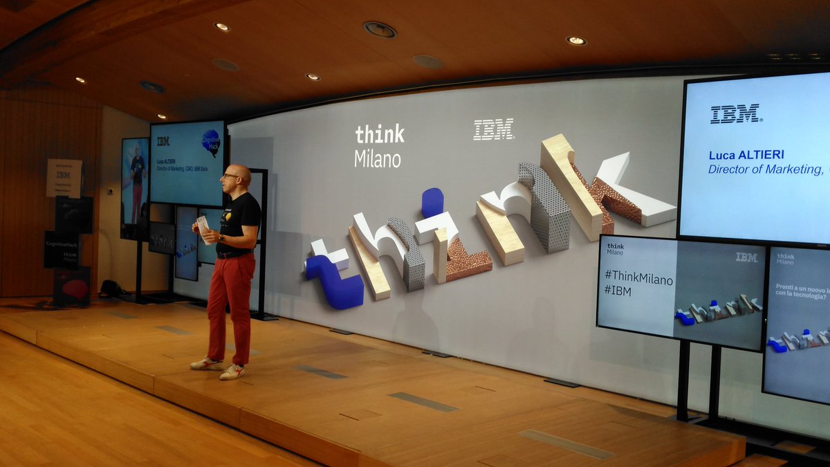 simonazagaria's tweet image. A #ThinkMilano mettiamo in azione l&apos;intelligenza #CognitiveHack  @AltieriLuca #IBM