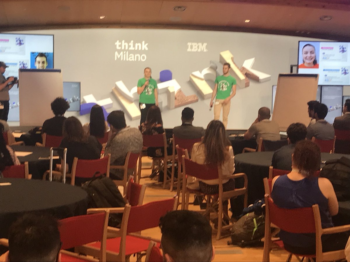 MorganaStell's tweet image. A #ThinkMilano @ValeriaCagnina con la sua energia ci racconta la sua passione per la robotica #CognitiveHack #ibm #innovation