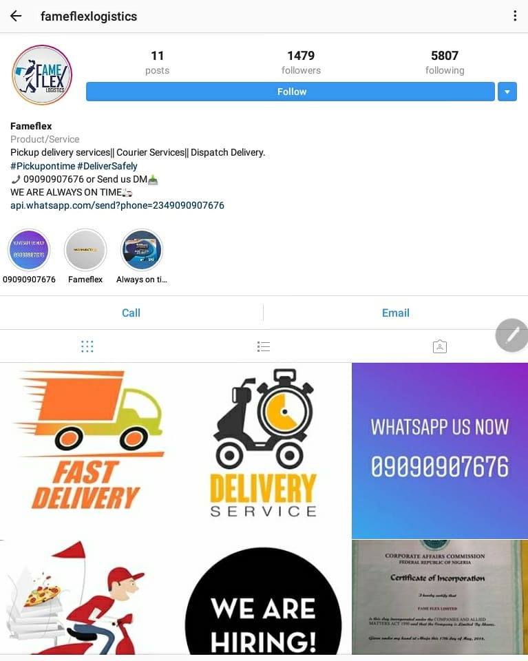 Digitaltents's tweet image. Another weekend is here. Enjoy it, relax and let @fameflex1 help you handle your deliveries and logistics.
#Nigeriancreatives #delivery #creativeservice #logistics #pictureoftheday #service #deliver #dispatch #deliveryservice #weekend