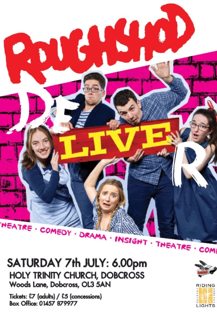 stanneslydgate's tweet photo. @RoughshodTC are coming our way-This small touring group of 5 young adult actors will perform at Holy Trinity, Dobcross on 7th July for a family friendly show.Their performances are funny, moving, profound, and they get the message of God’s good news across in very different ways https://t.co/o9fnxVmmV9