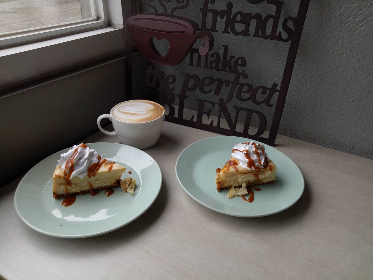 sirvincentph's tweet photo. Coffee, Cheesecake and friends at #CakesbyYdaCafe our second stop for the Best of Baguio Experience Tour Foodcrawl edition #Letsguide #Localguides #PBNetBaguio #BaguioCity https://t.co/XaJ0M77bY4