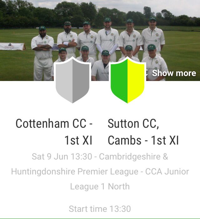SuttonCCcambs's tweet image. 1st XI fixture @CottenhamCrickt good luck everyone #Suttoncc