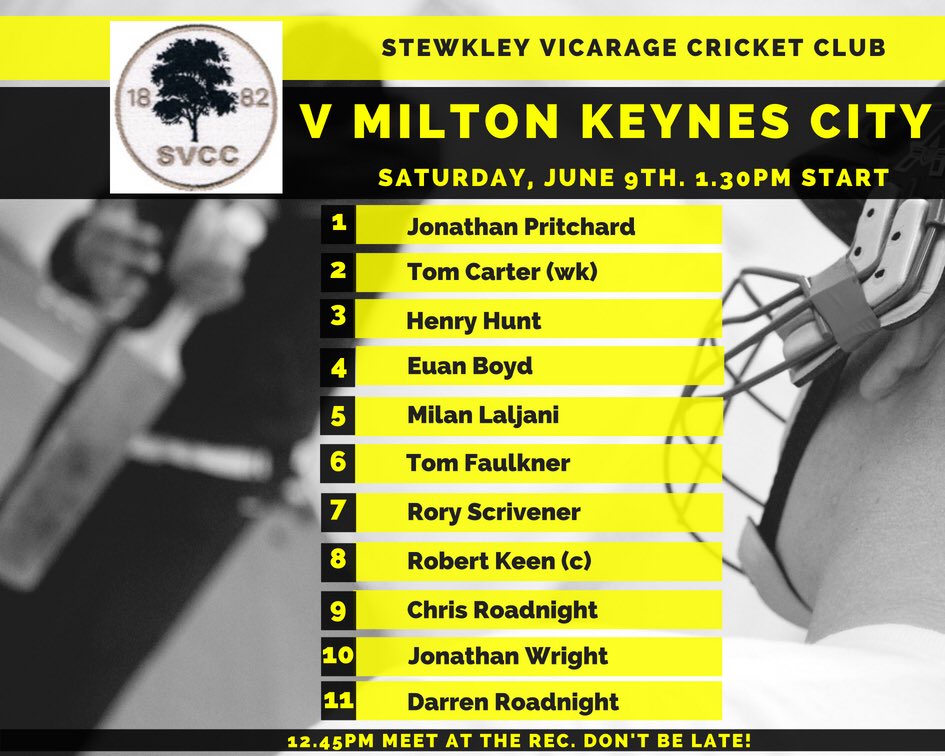 Stewkley Vicarage CC tweet media