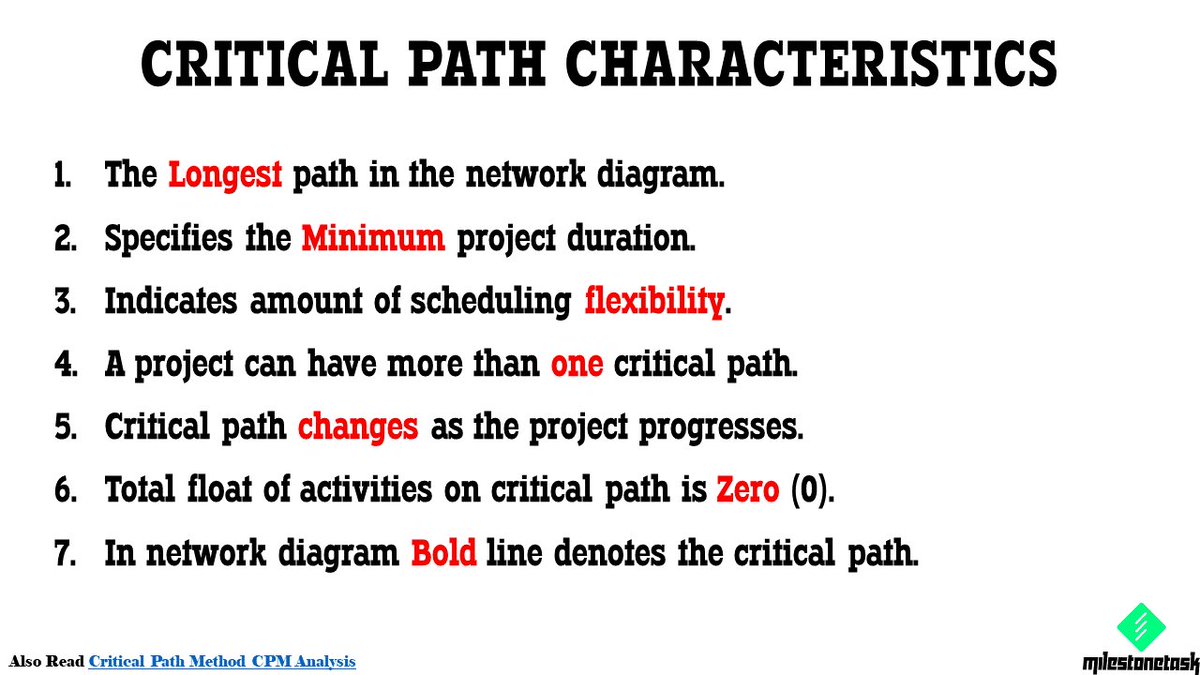 milestonetask's tweet photo. Features of Critical Path #pmot #ProjectManagement https://t.co/UpMr3fV6eh