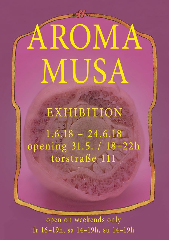PBfotogroup's tweet photo. Aroma Musa mit/avec @holgerbiermann Exposition de 17 artistes de | eine Ausstellung von 17 Künstler*innen aus
Berlin, Frankfurt a. Main, Karlsruhe und Zürich
01.06. – 24.06.2018
Kunst- und Projekthaus Torstraße 111 10911 Berlin https://t.co/vmiepd6VZm
