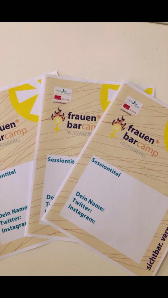 Tulipa_eV's tweet photo. #Frauenbarcamp in #Nürnberg 🍀🌼 auch wir sind dabei !! https://t.co/WR6XiZO2Up