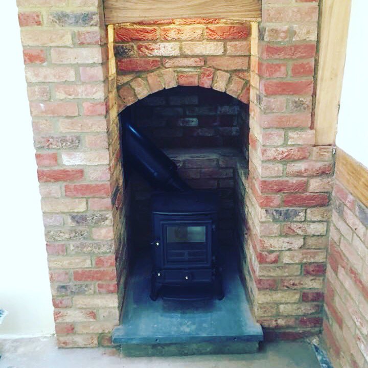 This Stovax Brunel 1a installed this week in faversham a hidden fireplace discovered come check us out cosystovesandfireplaces.co.uk #woodburners #kent #faversham #stovax #brunel