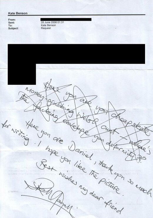 Pandamoanimum's tweet photo. Remembering Rik Mayall on the 4th anniversary of his death with this brilliant reply he once sent to an autograph hunter. https://t.co/b8tSJEFKrm