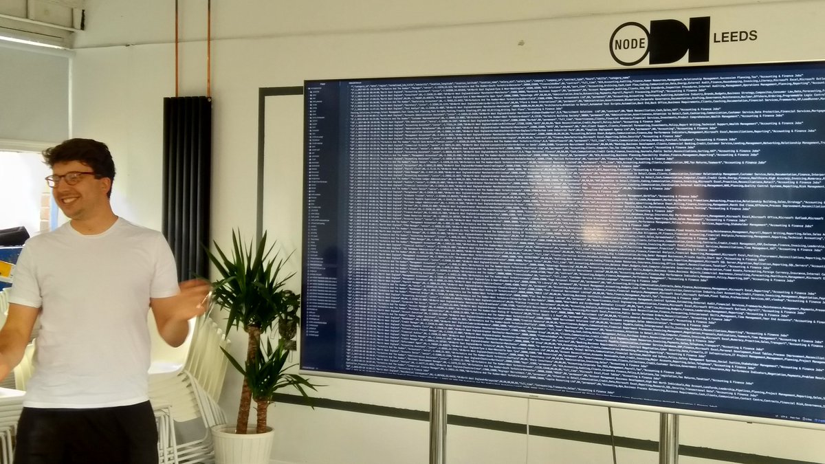 thomasforth's tweet image. Exciting times at #skillsdata at @ODILeeds -- we have millions and millions of rows of years of job adverts in North England. Is that valuable? Could we make it valuable? How would we do that?