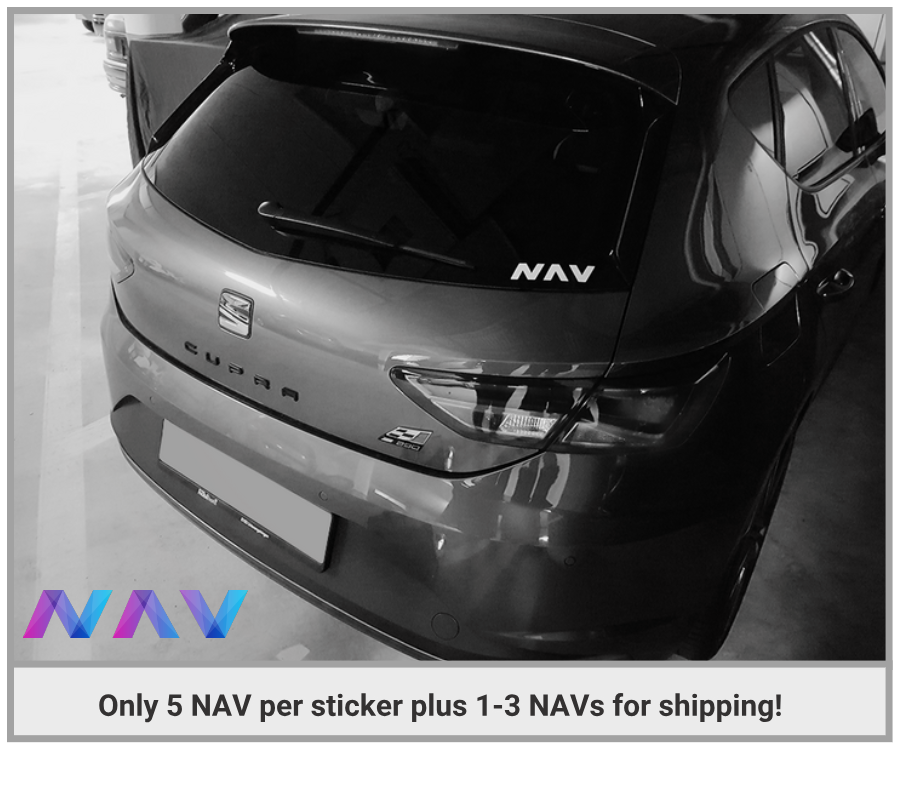 NavCoin_Global's tweet photo. Custom NAV stickers are available for your vehicle! 🚗 NavCoin contributor, xVicious, has created a sleek, NAV decal colored in white, matt vinyl. If you’d like to place an order, here's the #reddit post: https://t.co/12CI1qimDY #NavCoin #Cryptocurrency #NavCoinCommunity $NAV https://t.co/Zcfcd0zCdW
