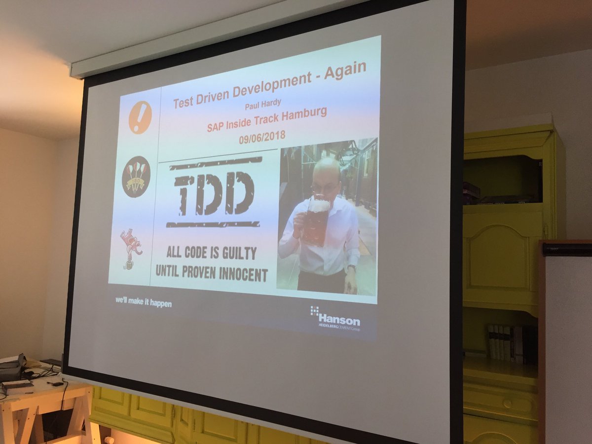 ecosioHQ's tweet image. All code is guilty until proven innocent. 🙂 #sitHH #TDD #loveit