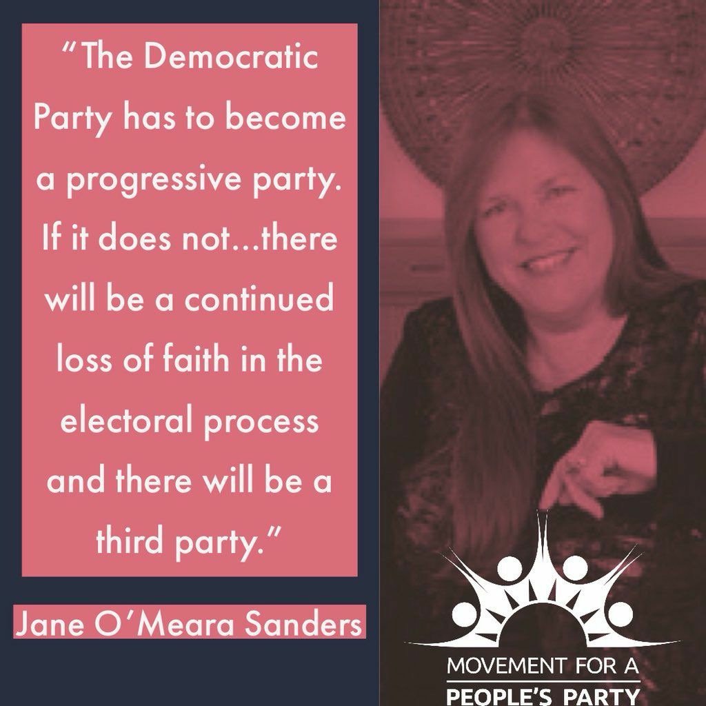 PeoplesParty_US's tweet photo. 🔥 Jane Sanders at #LeftForum2018 last weekend! What do you think?
We believe #TheTimeIsNow! The Democratic party is ripe to be replaced by a real party for the 99%, not for millionaire and billionaire donors. https://t.co/222UlVxNde
