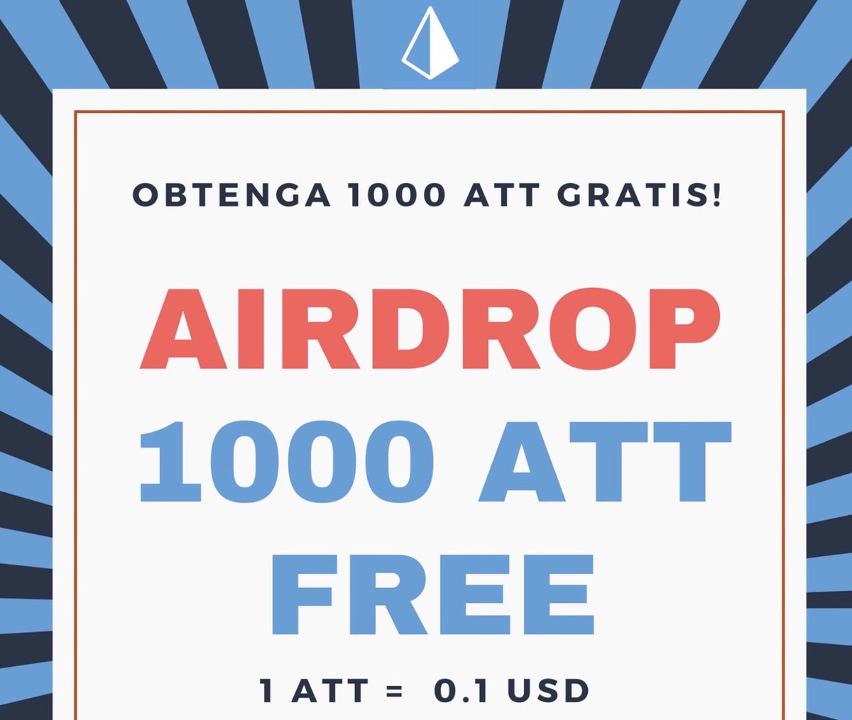 CriptosGratis's tweet image. Recibe 1000 ATT tokens solo por unirte a su grupo de telegram. Necesitarás una cuenta ETH. Pulsa en el siguiente enlace 👇
airdrop.theairtrade.com/#U8AgKlODvT

#Criptomonedasgratis #Criptosgratis #Freetokens #Freecoins #Airdrop #bounty #Bitcoin #BTHR #Crypto #Blockchain #dinerogratis