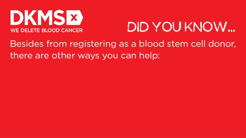 DKMS_uk's tweet photo. Sometimes people aren’t able to go onto the blood stem cell registry because of their age (being under 17 or over 55) and or medical conditions – but they can still help in many different ways to raise awareness. https://t.co/jB4xo1miNG