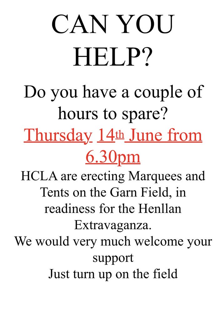 HenllanCLA's tweet photo. 🎪🎪Are you busy this Thursday??🎪🎪 https://t.co/OHbTp2D66G