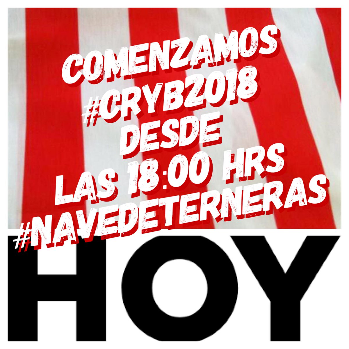 ¡POR FIN! Os esperamos a todos esta tarde desde las 18:00 hrs en #NaveDeTerneras junto a La Casa Del Reloj #JMDArganzuela <a href="/mataderomadrid/">mataderomadrid</a> 

#CRYB2018 #MuchoAtleti
<a href="/Los50Atleti/">Los 50</a> <a href="/alacontra_es/">A LA CONTRA</a> @DivisionSonora <a href="/Atleti/">Atlético de Madrid</a> <a href="/AtletiFemenino/">Atlético de Madrid Femenino</a> 🔴⚪️🔴⚪️⚽️👏🏼👏🏼👏🏼👏🏼