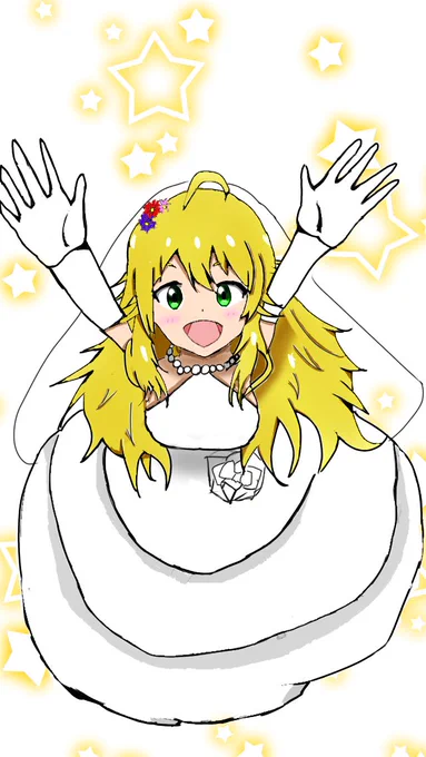 ウエディング美希描きましたー! 