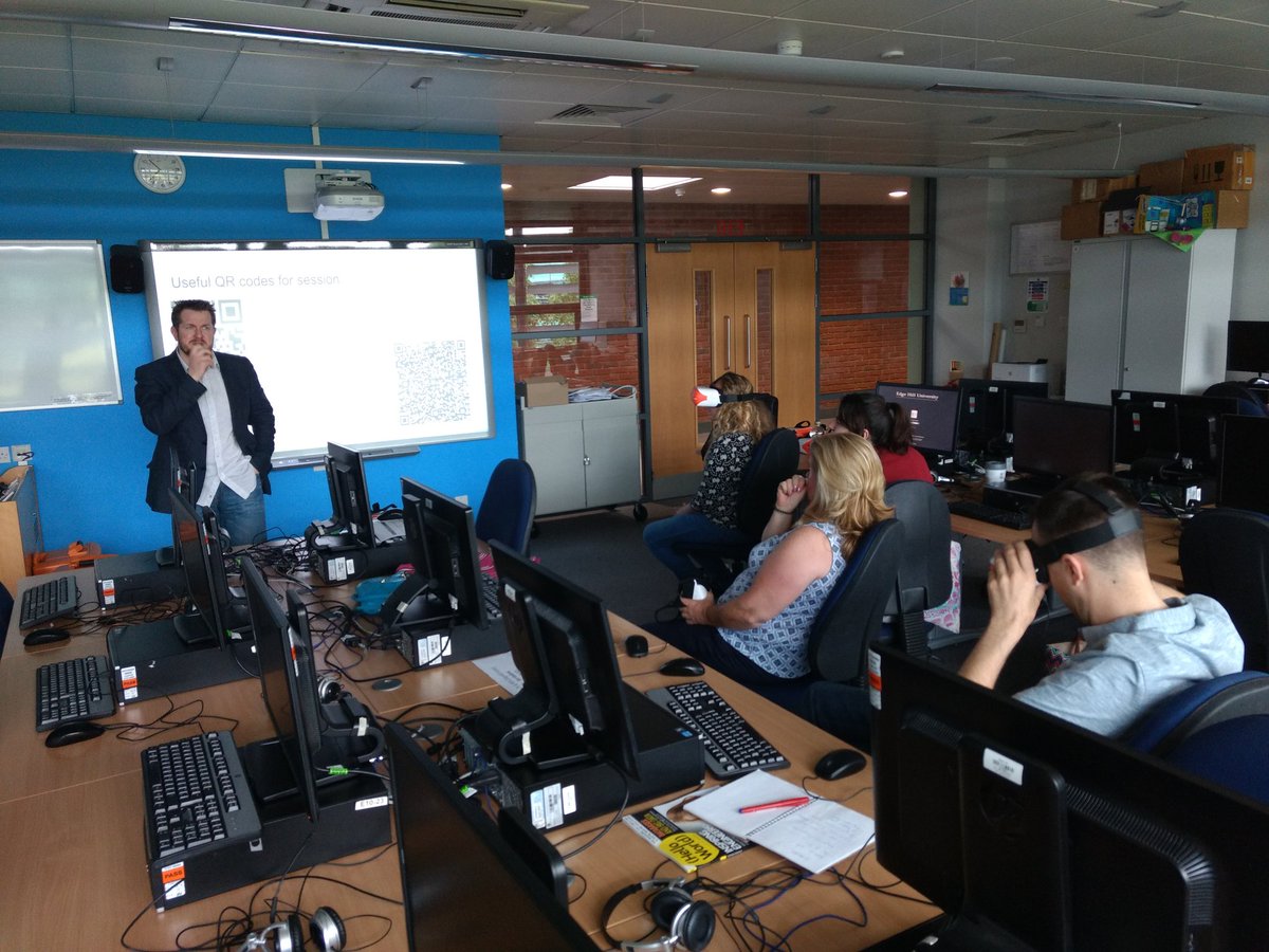 Activ8Thinking's tweet photo. Huge thanks to @trysomeicytea for introducing our NW Computing teachers to VR - creating their own Google Expeditions! https://t.co/wBXmEj5Eng