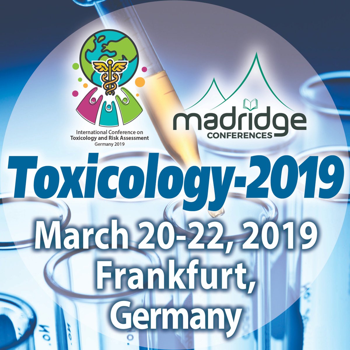 2018_toxicology's tweet photo. # Toxicology-2019 Scientific Committee is honoured to invite you to the  International Conference on Toxicology and Risk Assessment to be held from March 20-22, 2019 at Frankfurt, Germany. 
Let us join at: https://t.co/UljpfoAJPm
For Further detail visit: toxicology@madridge.com https://t.co/PerUVE5bvx