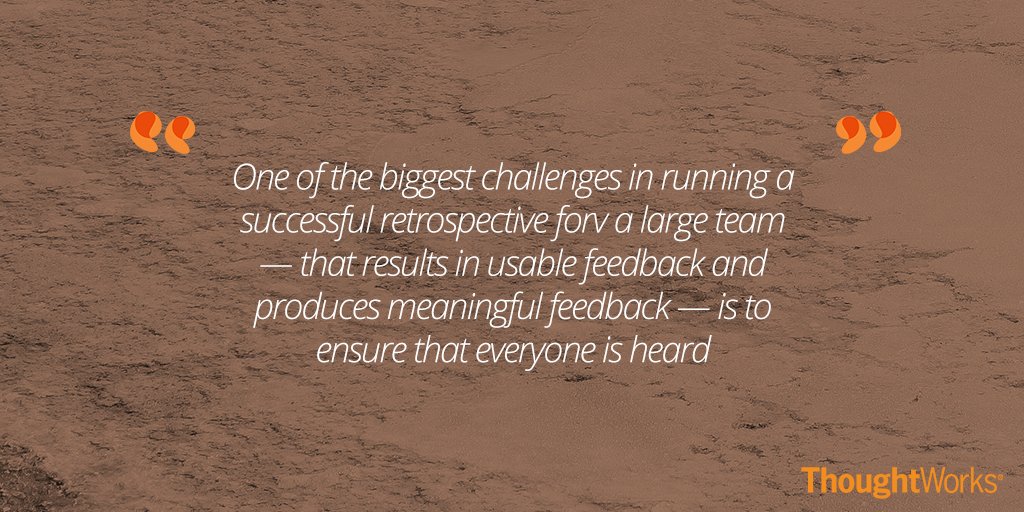 thoughtworks's tweet image. Retrospectives should be an integral part of our work. Here are tips to do it right. #Agile thght.works/2HxGGUo