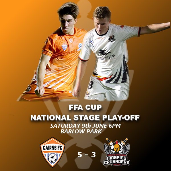 SCENES IN CAIRNS!

Our region will feature on the national stage for a 5th year in a row courtesy of our local NPL outfit <a href="/Cairns_FC/">Cairns FC</a>!

A remarkable comeback victory tonight! 

#MagicOfTheCup #FFACup @FFACup