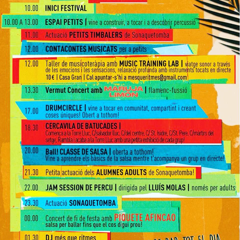 DiabolusMusicae's tweet photo. Avui anem de festa a Gavà al #MesQueRitmes dels companys #Sonaquetomba Amb ganes de donar-ho tot i passar-ho molt bé! #MareaNaranja #MolemMolt #RitmesEndiablats #SomlaFesta #PerkussióiGreska @batukadashango @BahiaSound #Bensonats @xavieramor @santiagomacip @pinedademar @Biosca13e https://t.co/eEChqj96qo