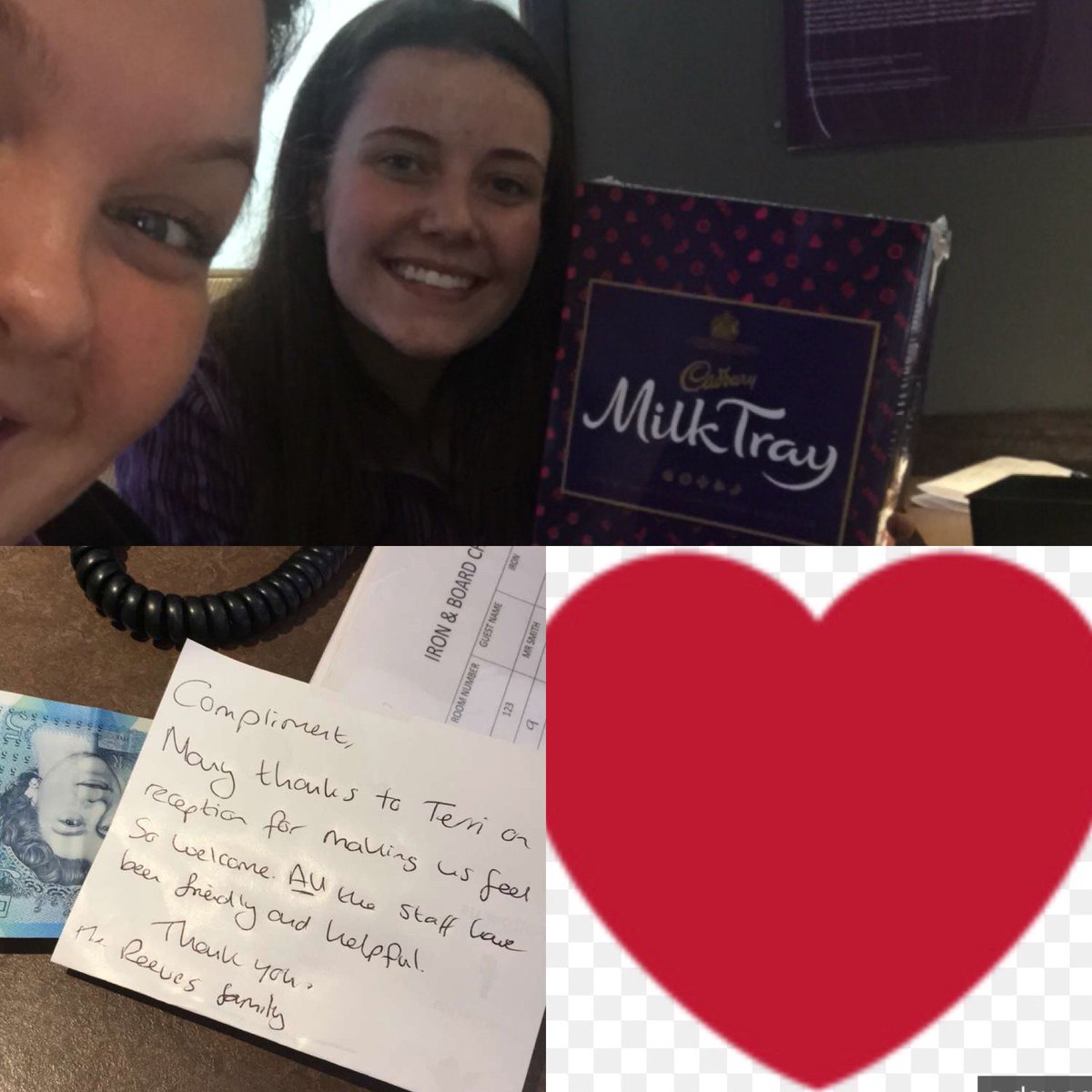 piburtoncentral's tweet photo. We are back on Twitter!
Terri on Reception has been feeling the love off our guests this week.She always has a smile on her face and nothing is too much trouble @TerriNicole4 @wanny_8 @elaine_newbold
#teamburtoncentral #PIsummerwow https://t.co/IqvEeDGK5U