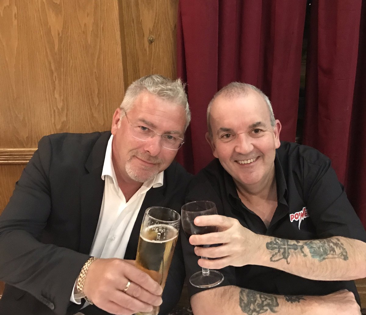 JohnGillan3's tweet photo. Top night working alongside my mate,... only the 16 time world darts 🎯 champion Phil the power Taylor ... https://t.co/q5X8WDqPCL
