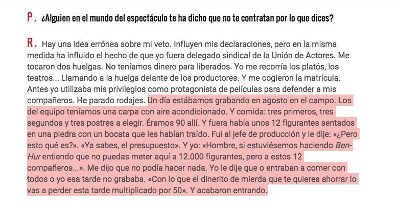 Willy Toledo te podrá caer mejor o peor, pero ésto merece ser reconocido.👇

En la entrevista se habla de casos en España como el de Harvey Weinstein, de una depresión...

Para El Mundo el titular "Irene Montero es una trepa".

Sacad vuestras conclusiones

elmundo.es/papel/historia…