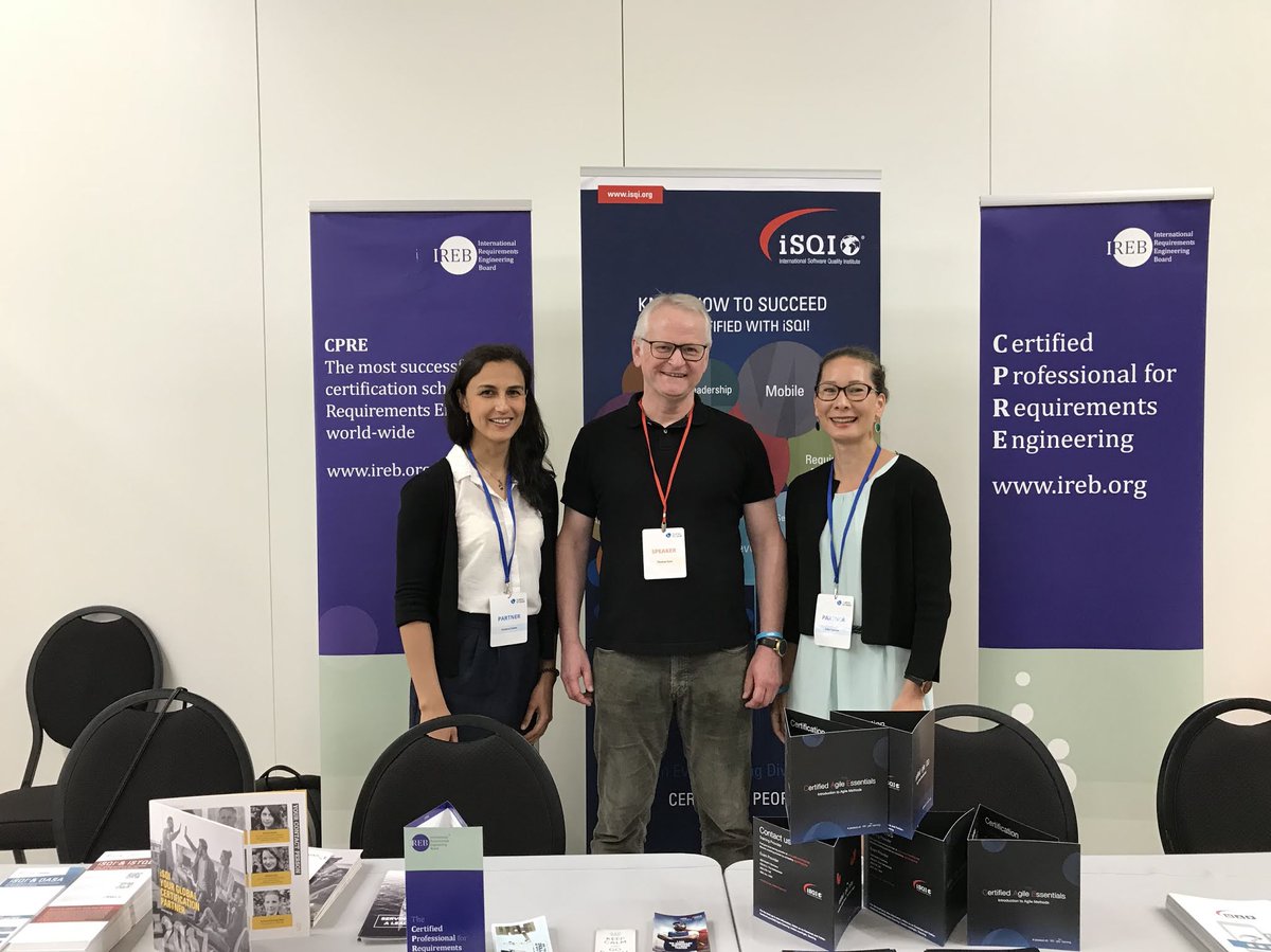 iSQICert's tweet photo. Thank you Thomas Geis @UXQB_Info for joining our booth at #thinkstage! #certifyingpeople #usability #UserExperience https://t.co/ne0Trunq6H