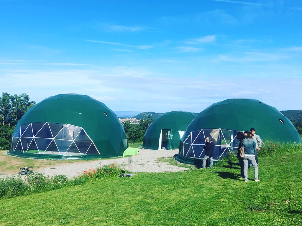 jordifolk's tweet photo. Fantástica noticia la ampliación del @bcn_drone. Mañana espléndida en la inauguración a cargo del conseller @jordiPuignero. Desde hoy la industria drone catalana vuela más alto @catuav @CataloniaDrones @tic https://t.co/CsGNmSQSAu