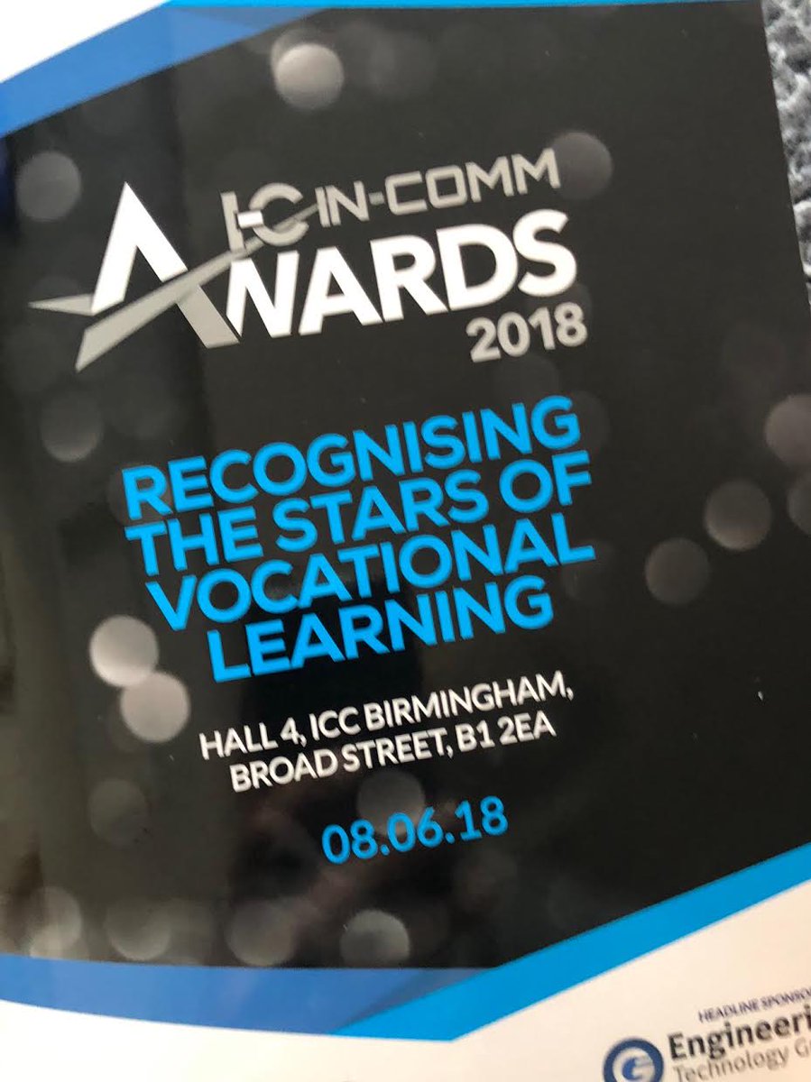 Dwarfio's tweet photo. Really enjoyed doing the #PR for the @Incomm_training Awards last night and chuffed to find out my stepson @DanCoppins designed the entire Awards Brochure for @1110creative #InCommA18 https://t.co/VRInviOEQY